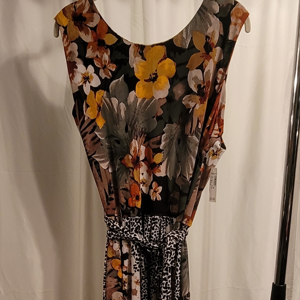 New with tags Roz & Ali floral animal print dress size 18W